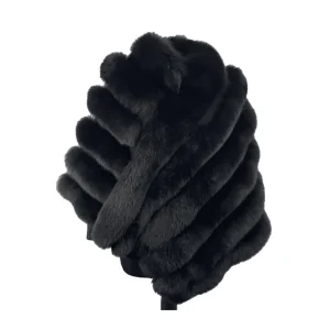 Women’s Black Fox Fur Cape/ Poncho