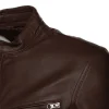 Declan Brown Café Racer leather jacket - Image 3
