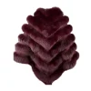 Women’s Burgundy Fox Fur Cape/ Poncho - Image 3