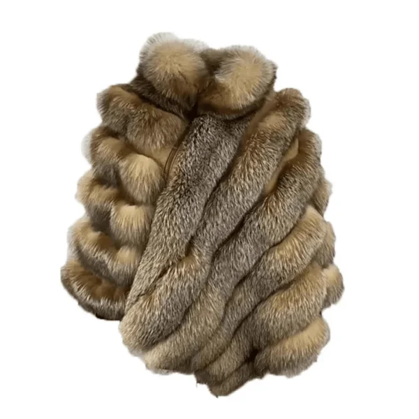 Women’s Crystal fox fur cape/poncho