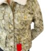LOUIS VUITTON Vintage Monogram LV Logo Denim Jacket  Camouflage Green Cotton - Image 3